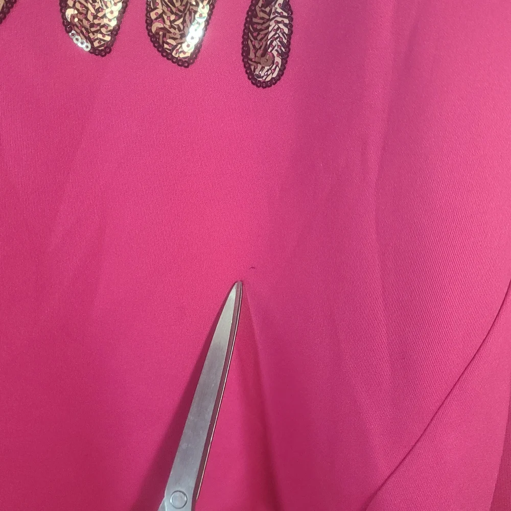 Juicy Couture Pink Meow Long Sleeve Shirt Sequins Size Large - Picture 5 of 16